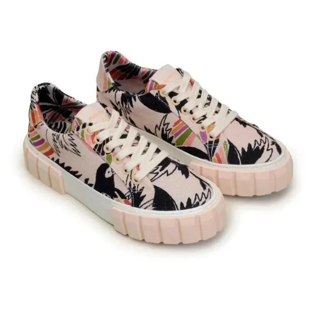 Farm Rio Bird Paradise Platform Sneaker  Sz: 6.5